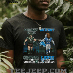 Michigan State Spartans x Detroit Lions Crossover Shirt