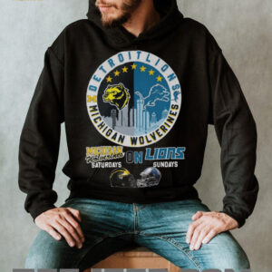 Michigan Wolverines & Detroit Lions Game Day Crossover Shirt