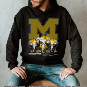 Michigan Wolverines Fab Five Elephants Graphic T Shirt