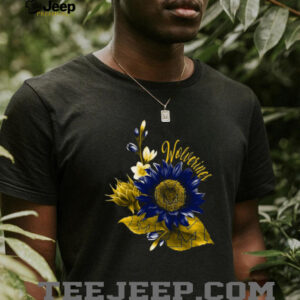 Michigan Wolverines Floral Sunflower T Shirt Maize & Blue Michigan Wolverines Floral Sunflower T Shirt Maize & Blue