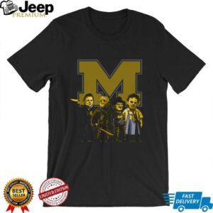 Michigan Wolverines Horror Mashup T Shirt