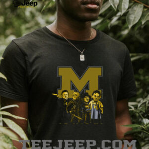 Michigan Wolverines Horror Mashup T Shirt