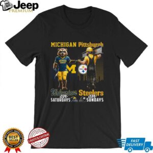 Michigan Wolverines & Pittsburgh Steelers Weekends T Shirt