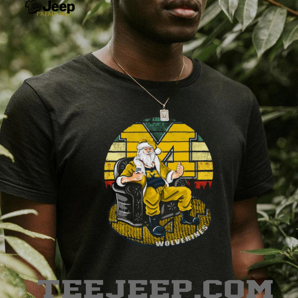 Michigan Wolverines Santa Claus Christmas T Shirt Michigan Wolverines Santa Claus Christmas T Shirt