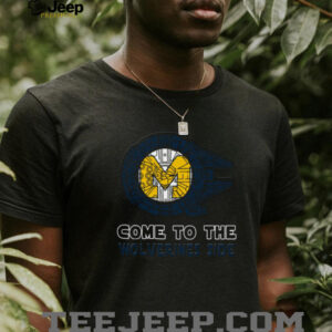 Michigan Wolverines Star Wars Millennium Falcon Mashup T Shirt
