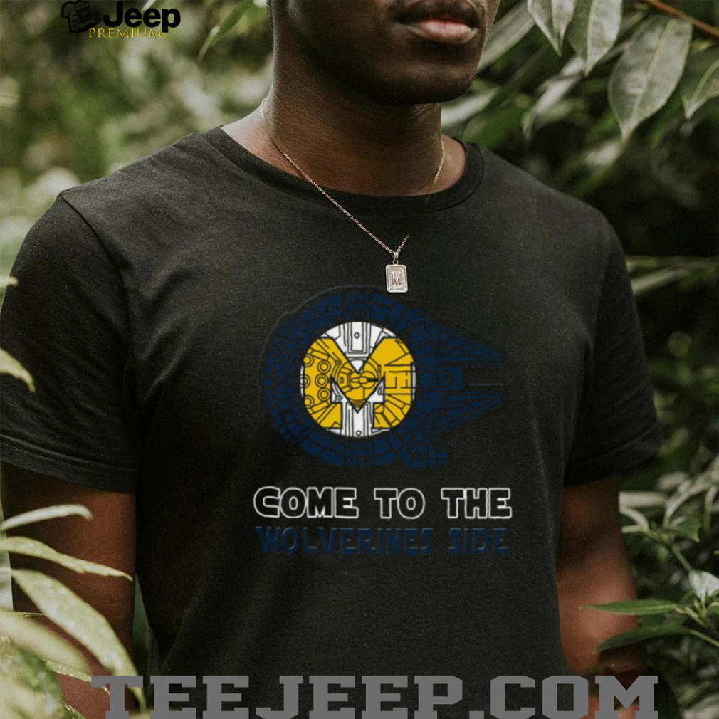 Michigan Wolverines Star Wars Millennium Falcon Mashup T Shirt Michigan Wolverines Star Wars Millennium Falcon Mashup T Shirt