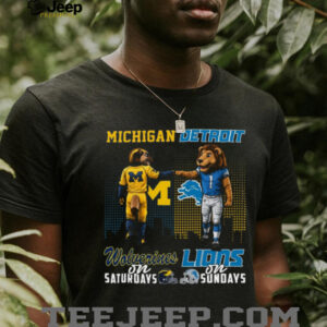 Michigan Wolverines on Saturdays & Detroit Lions on Sundays T Shirt