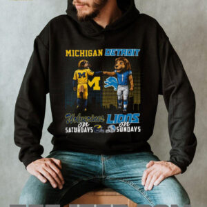Michigan Wolverines on Saturdays & Detroit Lions on Sundays T Shirt
