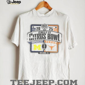 Michigan Wolverines vs Texas Longhorns Cheez It Citrus Bowl 2025 logo shirt Michigan Wolverines vs Texas Longhorns Cheez It Citrus Bowl 2025 logo shirt