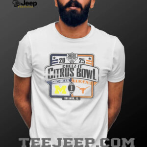 Michigan Wolverines vs Texas Longhorns Cheez It Citrus Bowl 2025 logo shirt