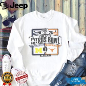 Michigan Wolverines vs Texas Longhorns Cheez It Citrus Bowl 2025 logo shirt
