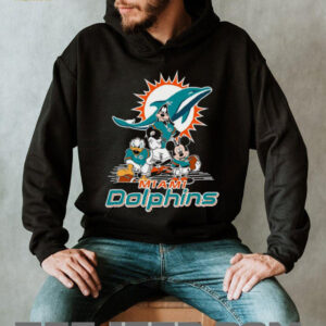 Mickey Mouse Donald Duck Goofy Miami Dolphins Fan Gear T Shirt Mickey Mouse Donald Duck Goofy Miami Dolphins Fan Gear T Shirt