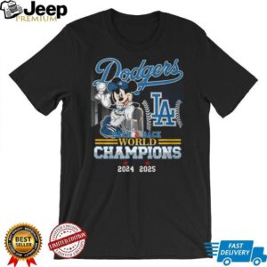 Mickey Mouse x Los Angeles Dodgers Back 2 Back 2024 2025 World Series Champions T Shirt
