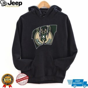 Milwaukee Bucks Official Logo Black T Shirt Milwaukee Bucks Official Logo Black T Shirt