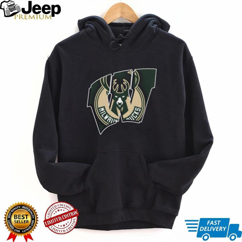 Milwaukee Bucks Official Logo Black T Shirt Milwaukee Bucks Official Logo Black T Shirt