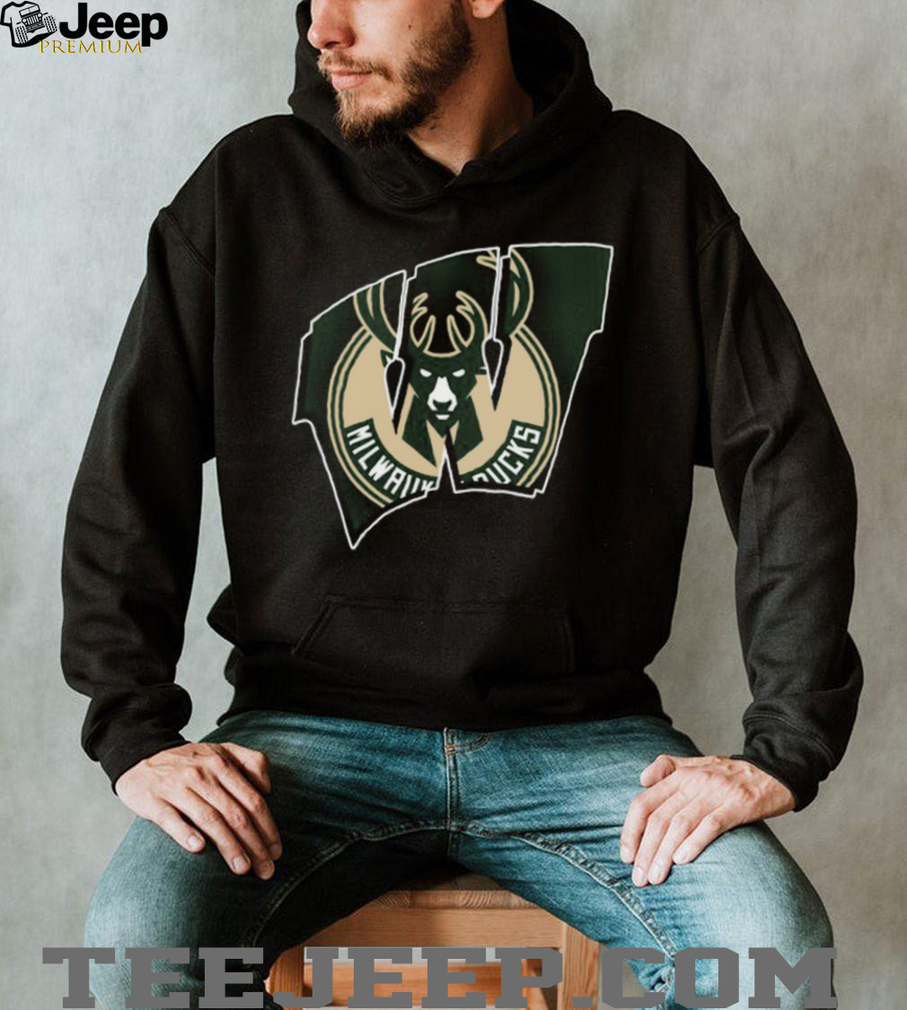 Milwaukee Bucks Official Logo Black T Shirt Milwaukee Bucks Official Logo Black T Shirt