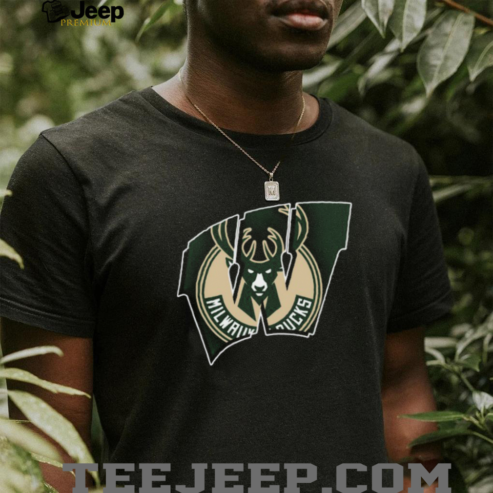 Milwaukee Bucks Official Logo Black T Shirt Milwaukee Bucks Official Logo Black T Shirt
