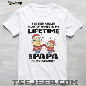 Minion Santa I’ve been called a lot of names in my lifetime but papa is my favorite Christmas shirt