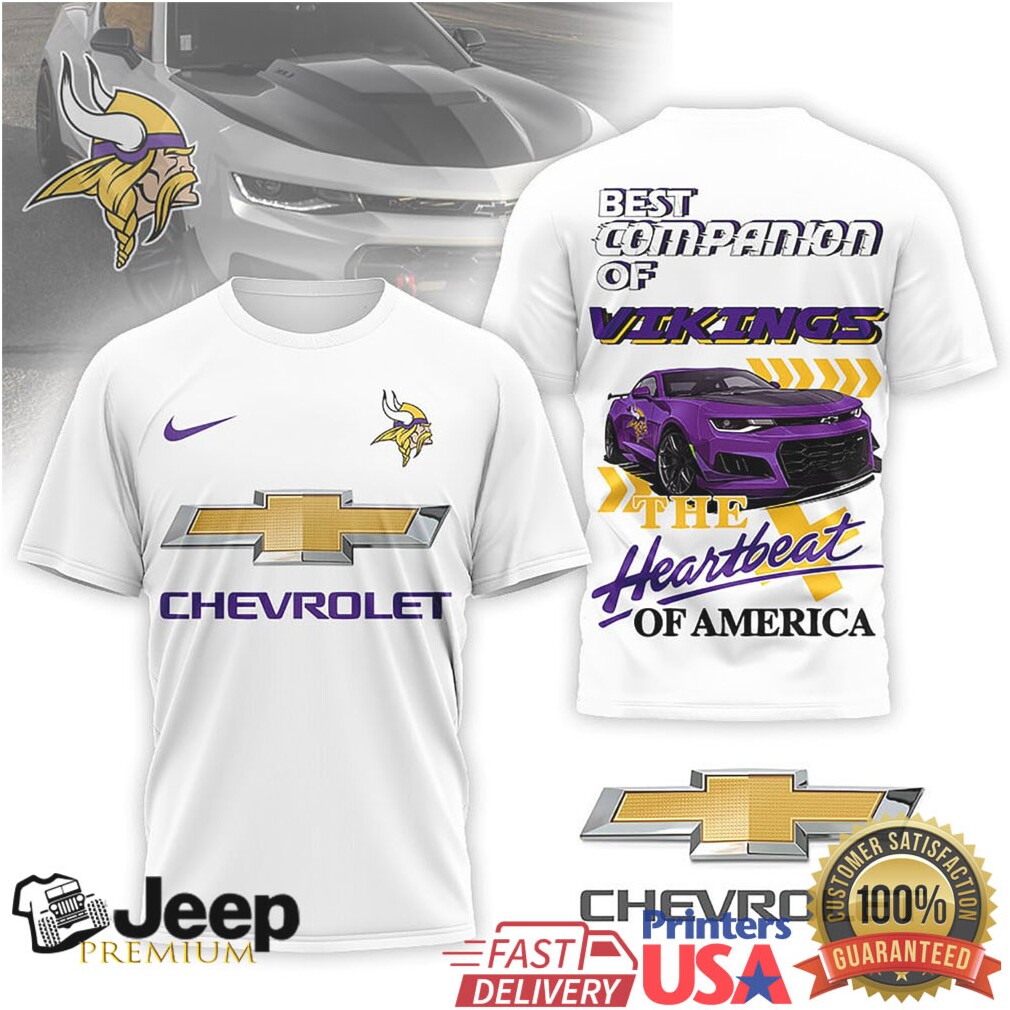 Minnesota Vikings Official NFL Chevrolet 3D Shirt Minnesota Vikings Official NFL Chevrolet 3D Shirt