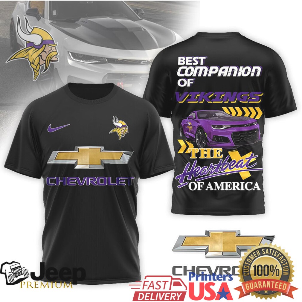 Minnesota Vikings Official NFL Chevrolet 3D Shirt Minnesota Vikings Official NFL Chevrolet 3D Shirt