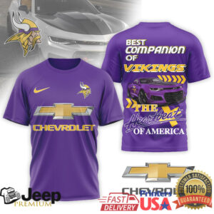 Minnesota Vikings Official NFL Chevrolet 3D Shirt