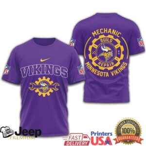 Minnesota Vikings Official NFL Mechanic 3D Shirt Minnesota Vikings Official NFL Mechanic 3D Shirt
