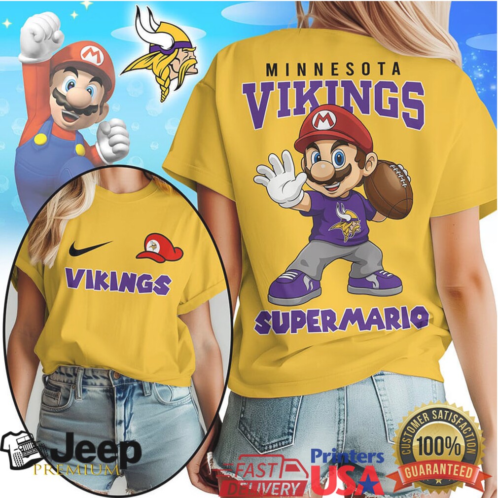 Minnesota Vikings Official NFL Super Mario Shirt Minnesota Vikings Official NFL Super Mario Shirt