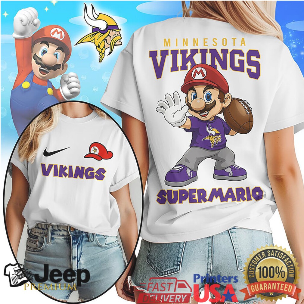 Minnesota Vikings Official NFL Super Mario Shirt Minnesota Vikings Official NFL Super Mario Shirt