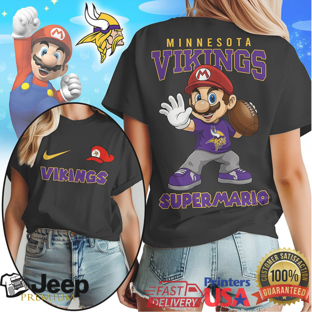 Minnesota Vikings Official NFL Super Mario Shirt Minnesota Vikings Official NFL Super Mario Shirt