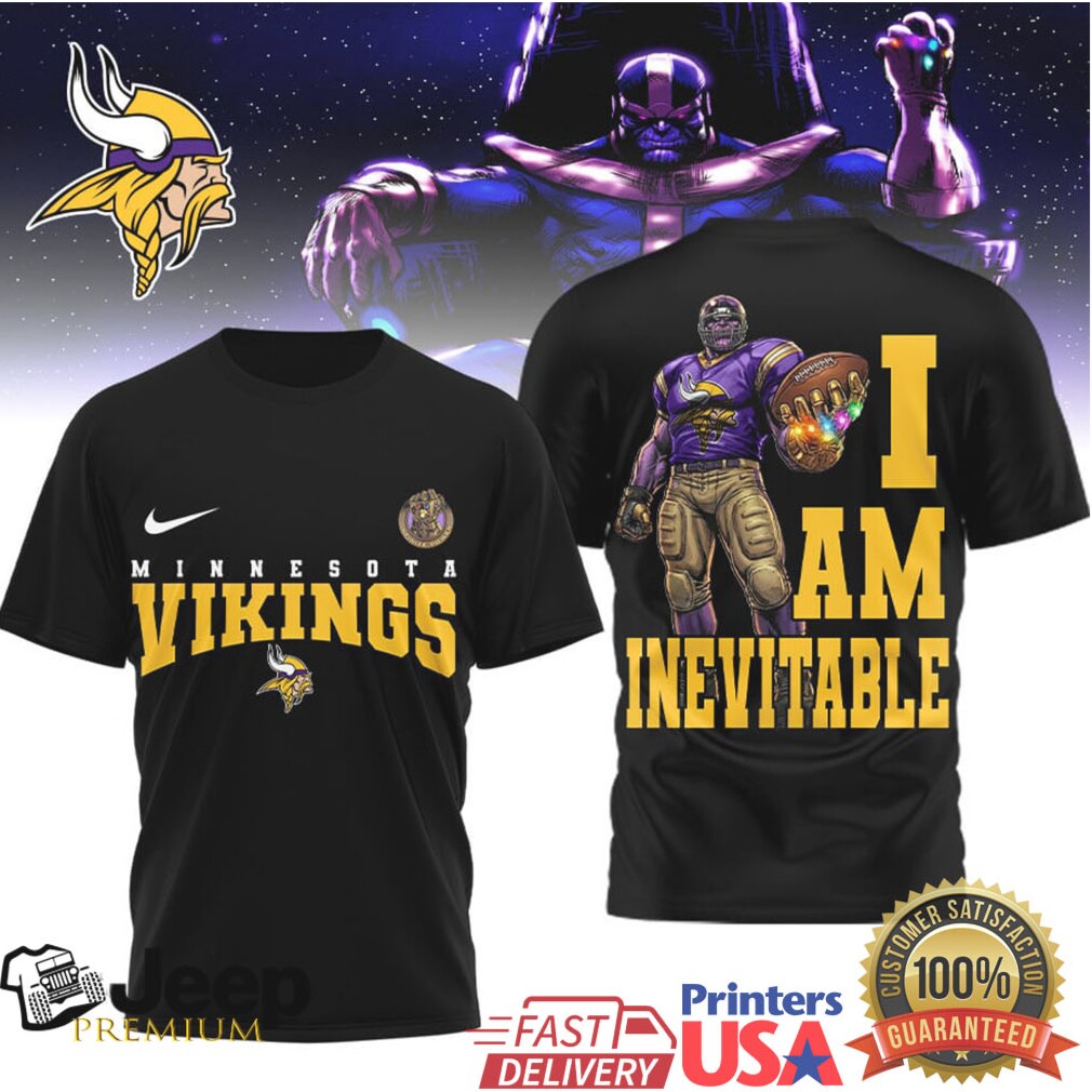 Minnesota Vikings Official NFL Thanos 3D Shirt Minnesota Vikings Official NFL Thanos 3D Shirt