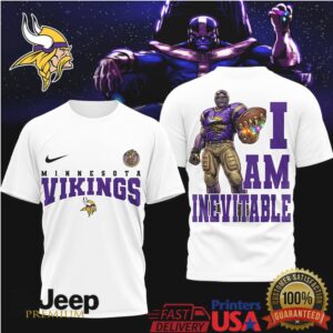 Minnesota Vikings Official NFL Thanos 3D Shirt
