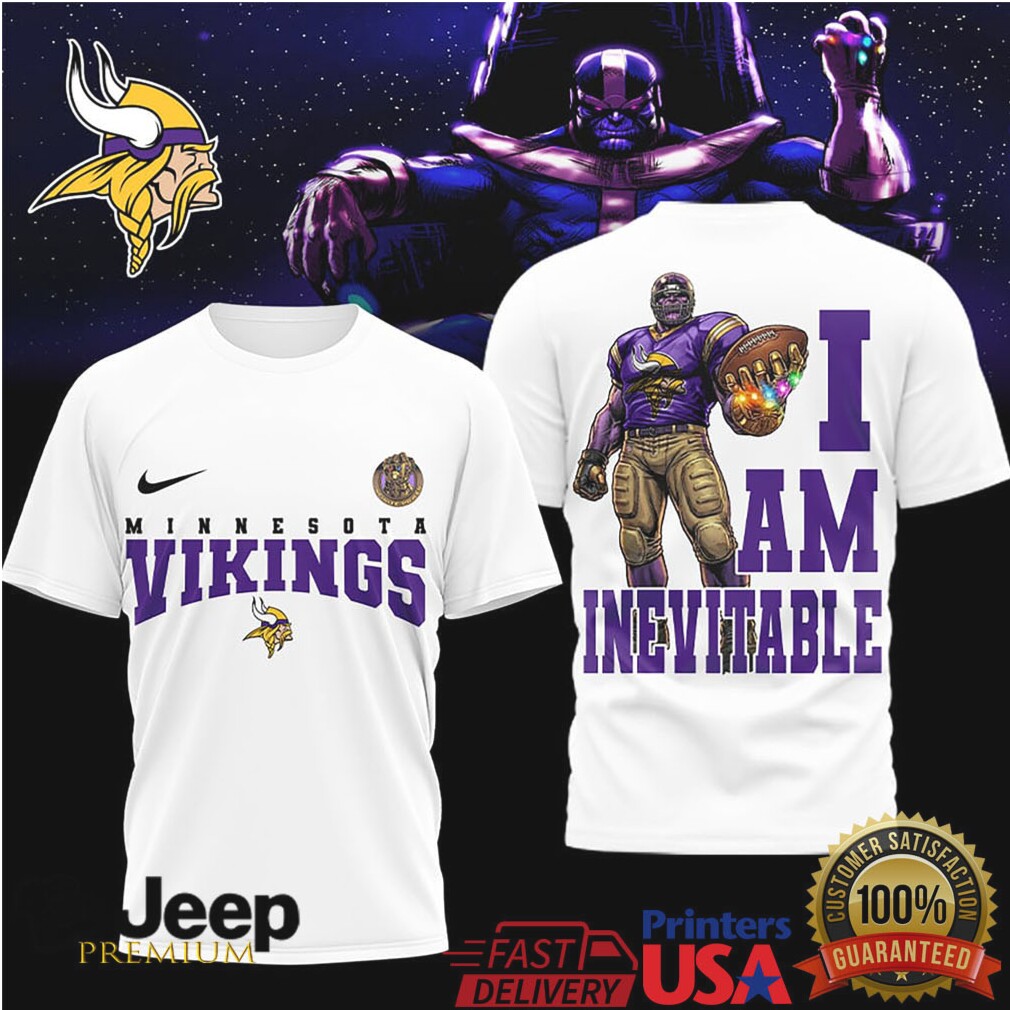 Minnesota Vikings Official NFL Thanos 3D Shirt Minnesota Vikings Official NFL Thanos 3D Shirt