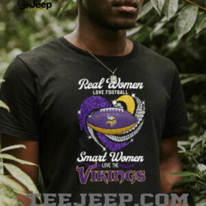 Minnesota Vikings Women's Football Fan Heart Diamond Shirt