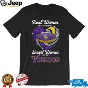 Minnesota Vikings Women's Football Fan Heart Diamond Shirt