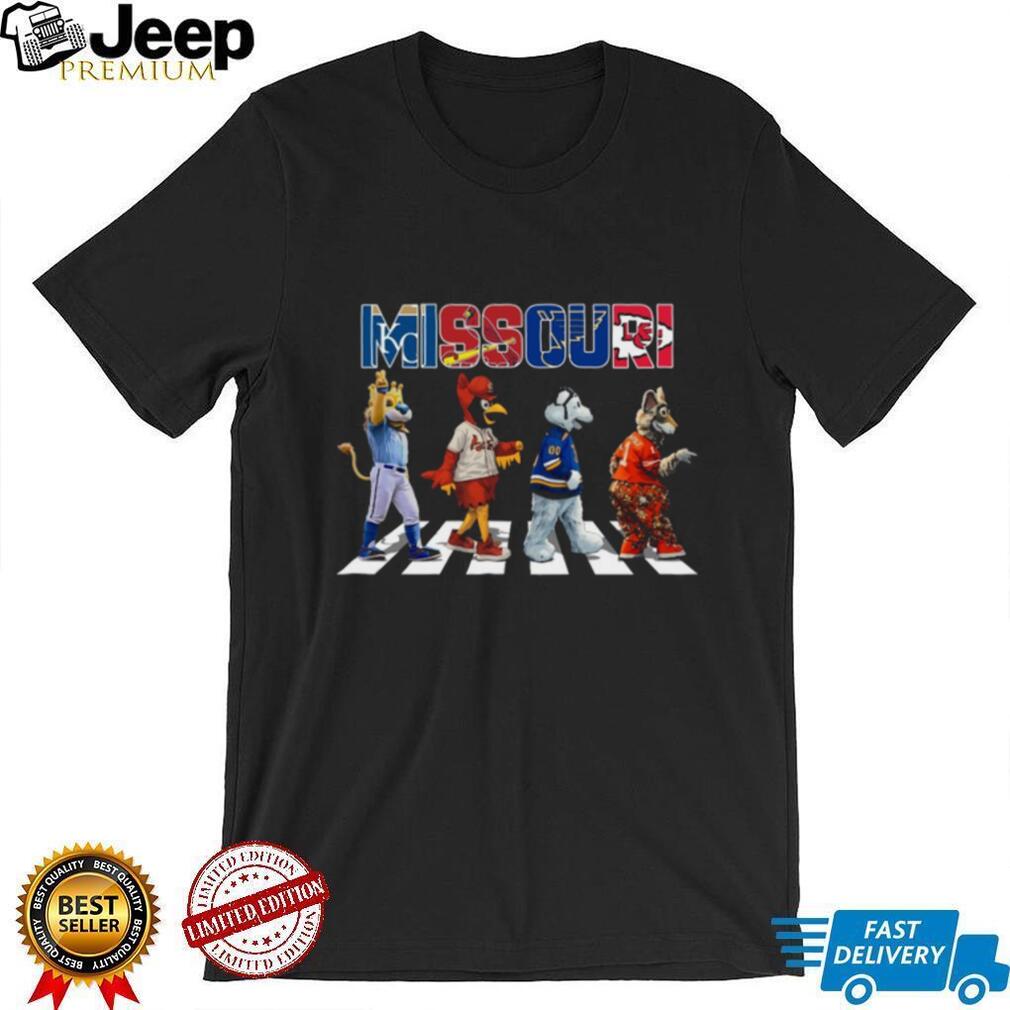 Missouri Abbey Road Mascots T Shirt Missouri Abbey Road Mascots T Shirt