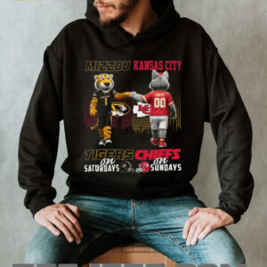 Mizzou Tigers & Kansas City Chiefs Saturdays & Sundays Fan T Shirt