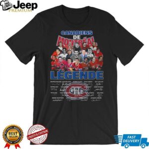 Montreal Canadiens 'Légende' Signatures Black T Shirt