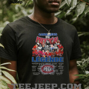 Montreal Canadiens 'Légende' Signatures Black T Shirt