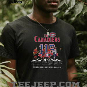 Montreal Canadiens Legends Thank You For The Memories T Shirt
