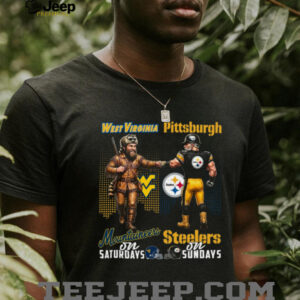 Mountaineers on Saturdays, Steelers on Sundays Tee