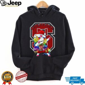 NC State Wolfpack Dabbing Unicorn Christmas T Shirt