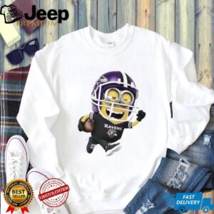 NFL Baltimore Ravens Minions Disney Football Sports T Shirt
