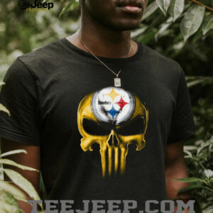 NFL Pittsburgh Steelers Skull Design T Shirt