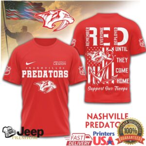 Nashville Predators Official NHL Red Friday Shirt Nashville Predators Official NHL Red Friday Shirt