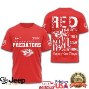 Nashville Predators Official NHL Red Friday Shirt