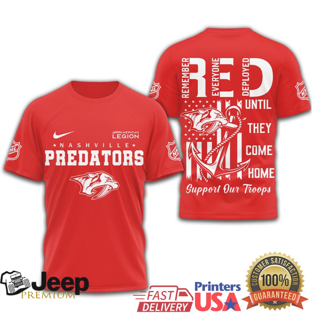 Nashville Predators Official NHL Red Friday Shirt Nashville Predators Official NHL Red Friday Shirt