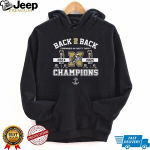 Navy Midshipmen Back 2 Back Commander in Chief's Trophy Champions T Shirt
