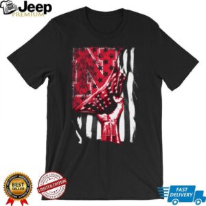 Nebraska Cornhuskers Distressed American Flag Graphic T Shirt Nebraska Cornhuskers Distressed American Flag Graphic T Shirt