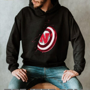 Nebraska Cornhuskers N Shield Cracked Graphic T Shirt