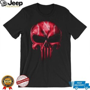 Nebraska Cornhuskers Punisher Skull Graphic T Shirt Nebraska Cornhuskers Punisher Skull Graphic T Shirt